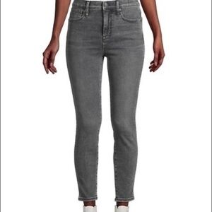 NWOT Madewell 10 High-Rise Skinny Jeans grey size 26 oakwood